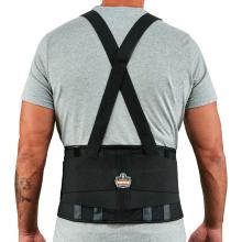 Universal size back support on model