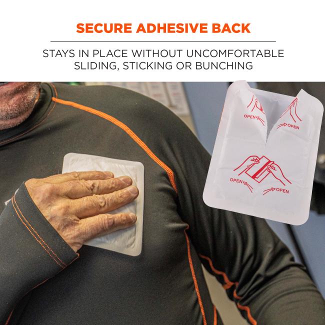 Secure adhesive back: stays in place without uncomfortable sliding, sticking or bunching.