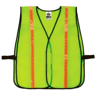 GloWear 8040HL Hi-Vis Safety Vest - Non-Certified, Hook + Loop, Combined Performance Tape