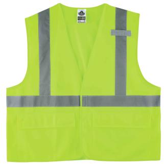 GloWear 8225HL Solid Hi-Vis Safety Vest - Type R, Class 2, Hook & Loop