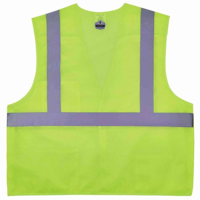 8217BA S/M Lime Class 2 Hi-Vis 5-Point Breakaway Safety Vest image 2