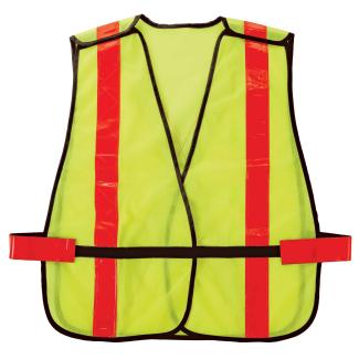 GloWear 8080BAX X-Back Hi-Vis Safety Vest - Non-Certified, Hook + Loop, Combined Performance Tape