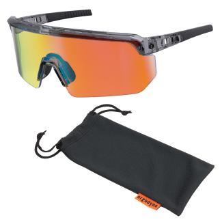 Skullerz AEGIR Anti-Scratch & Enhanced Anti-Fog Safety Glasses - Polarized, Mirrored Lens