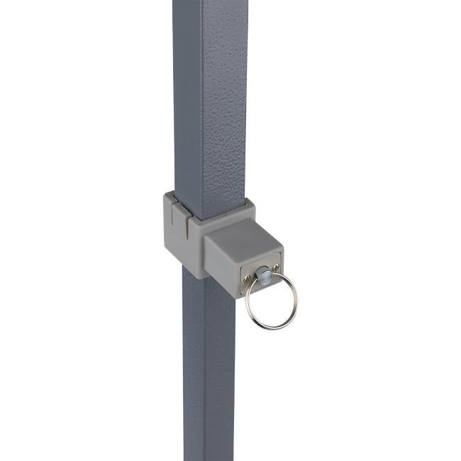 3q view of lightweight pop-up tent locking leg