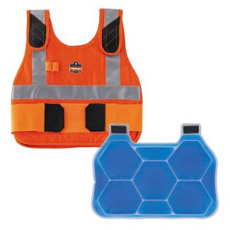 Chill-Its 6215 Premium FR Phase Change Cooling Vest with Rechargeable Packs