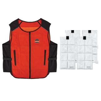 Chill-Its 6260 Lightweight Phase Change Cooling Vest with Rechargeable Packs