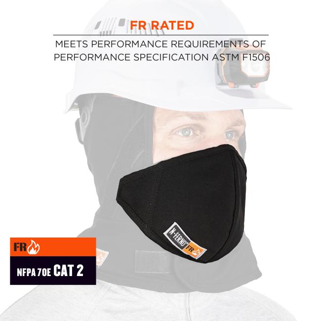 FR rated: meets performance requirements of performance specifications NFPA 70 E CAT 2