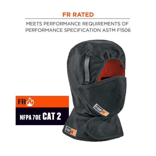 FR rated: meets performance requirements of performance specifications. NFPA 70 E CAT 2