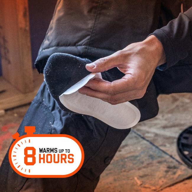 Insole foot warmers provide up to 8 hours of warmth