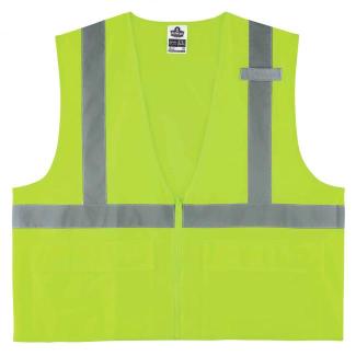 GloWear 8225Z Solid Hi-Vis Safety Vest - Type R, Class 2, Zipper