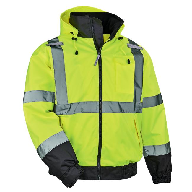 Front of lime jacket