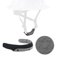 3 pack of grey replacement type 2 full brim safety helmet pads