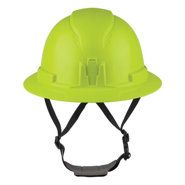 Front view of mips type 2 full brim safety helmet