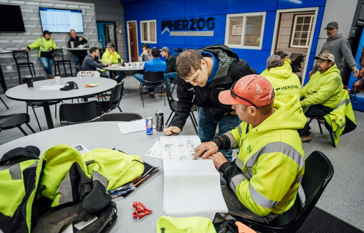 Herzog supervisor plans the day's projects